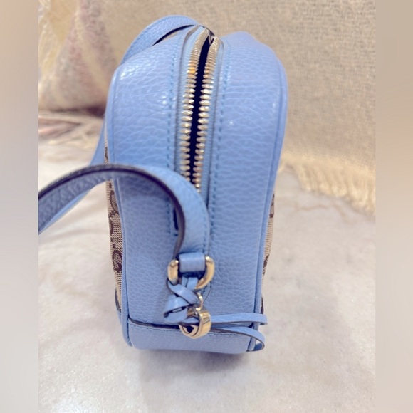 Gucci Bree Disco Crossbody Bag GG Canvas with Leather Mini - Picture 6 of 13